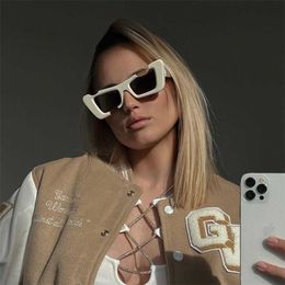 Fashion Designer OFF W cool sunglasses Luxury brand cat's eye whiteins Xiaobai fashionable hip-hop off personality OERI021