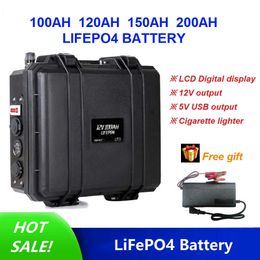 12V LiFePO4 Battery Pack Rechargeable High Capacity Cell 100ah 120ah 150ah 200ah for RV Golf Cart Boat Forklift Solar System