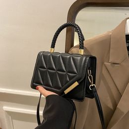 Evening Bags Fashion Shoulder Bag Plaid PU Leather Ladies Handbags Designer Crossbody For Women 230519