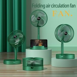 Other Home Garden Foldable Fan Portable Silencioso Floor Fan Ventilador Portatil USB Rechargeable Third Gear Summer Table Desk Outdoor Camping Fan 230518