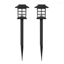 6/4/2Pcs LED Solar Light Outdoor Waterproof House Lawn Lights Garden Decor For Landscape Patio Yard Walkway Lighting