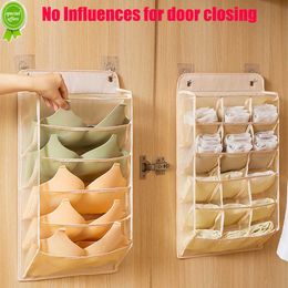 New Foldable Hanging Bra Underwear Compartment Storage Box Wardrobe Socks Garments Holder Bag Wall Clothes Storage Box Hanger Box