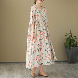 New Summer Maternity Dress Woman Cute Floral Print Loose Version Dresses Pregnant Women Clothing