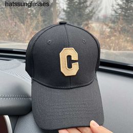 Hard top big C baseball cap versatile for girls in spring and summer showing little faces duck tongue cap Korean fashion sunscreen hat