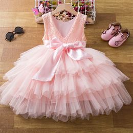Girls Dresses Kids for Summer Infant Party Flower Girl Wedding Children Clothing Princess Tutu Dress Toddler Baby Xmas Lace Gown 230518