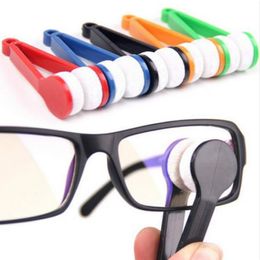 2000Pcs/lot Hot selling New Microfiber Glasses Cleaner Microfiber Spectacles Sunglasses Eyeglass Cleaner Clean Wipe Tools