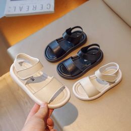 Sandals Children Sandals For Girls New Boys Shoes Open-toe Kids Casual Solid Colour Casual Flats Slipper AA230518