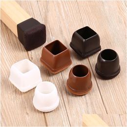 Furniture Accessories Round Square Table Chair Leg Protectors 0.75/1/1.25 Inches Floor Bottom Er Feet Pads Caps Drop Delivery Home Ga Dhbfy