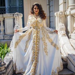 Party Dresses Laxsesu Moroccan Kaftan Evening Saudi Arabia Appliques Long Sleeve Prom Dress 2023 Sweep Train Gown Plus Size