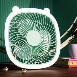 Other Home Garden USB Charge Night Light Fan Wireless Ceiling Electric Fans Wall Hanging Air Cooler Desktop Mini Circulator Camping Lamp 230518