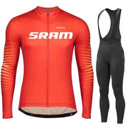 Sets Men's Spring Autumn 2023 Cycling clothing Set Pants Ropa Ciclismo Bicycle Clothing Bike Long Sleeve Jersey Clothes P230522