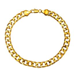 Anklets Chunky 7mm Cuban Link Chain Gold Colour White Anklet 9 10 11 Inches Ankle Bracelet for Women Men Waterproof291s