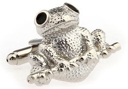 Lepton Copper Lovely Frog cuff links Fashion animal design french cufflink man cufflink for gift holiday cufflink,Free Shipping