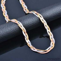 Fashion Stainless Steel Choker Necklace For Women Punk Gold Silver Color Snake Chain Jewelry