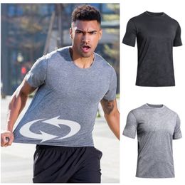 Lu Lu Lemens Yoga LL-L46 Mens Outfit Gym Clothing Summer Exercise Fitness Wear Sportwear Train Running Short Sleeve Shirts Outdoor Trainer Tops Fast Dry Breathable