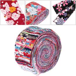 False Eyelashes Fabric Quilting Patchwork Strips Sewing Craft Roll Bundle Cotton Squares Diy Up Strip Precut Japanese Flower Cloth Floral