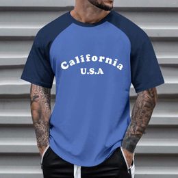 Men's T Shirts Big For Men Men's Small Print Colour Spring And Summer Leisure Sports Comfortable Breathable Mens Long Sleeve S