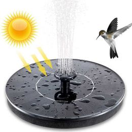 Other Garden Supplies Floating Solar Fountain Garden Waterfall Fountain Pool Pond Bird Bath Solar Panel Water Pump Garden Decoration Powered Fountain G230519