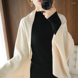 Women's Knits Spring And Autumn Outerwear Shawl Knitted Cardigan Female Short Coat Sweater Loose Leisure Scarf Air Conditioning Shirt