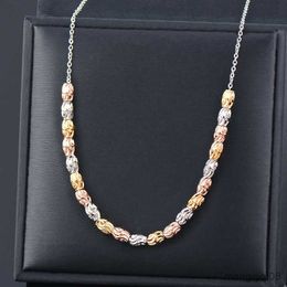 316L Stainless Steel Necklace For Women Rose Gold Silver Colour Ball Choker Neck Fashion Jewellery Accessories SSB