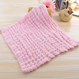 30x30 6 Layers 100% cotton baby handkerchief square towel muslin cotton infant face towel wipe cloth Appease Towel