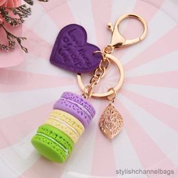 Keychains Women Cake Key Chain Fashion Cute Love Alloy Keychain Bag Charm Pendant Key Ring Wedding Party Jewelry