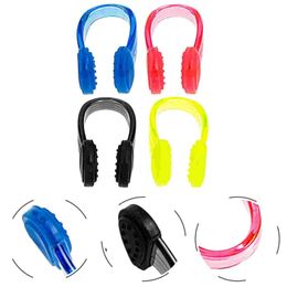 Nose clip 4-piece swimming nose clip swimming accessories portable plug for adults 4x2cm wear-resistant silicone for children P230519