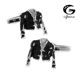 iGame Torero Cufflink Bully Jacket Design Black Colour Quality Brass Material Cool Cuff Links Wholesale Free Shipping