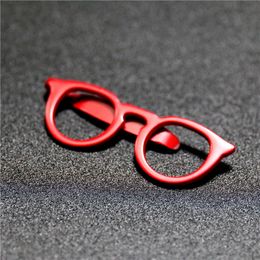 Korean Men's Shirt Tie Clip Metal Glasses Ties Clips Simple Business Brooch Small Brooch Lapel Pin Double Use Jewellery for Men