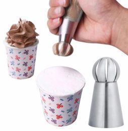 Classic Cake Icing Nozzles Russian Piping Tips Lace Mould Pastry Cake Decorating Tool Stainless Steel Kitchen Baking Pastry Tool 3PCs/Set