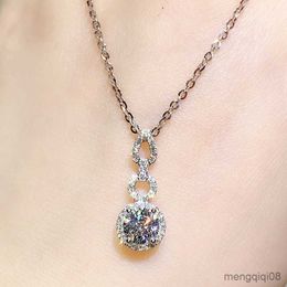 Wedding Necklaces For Women Cubic Zirconia White Gold Colour Choker Chain Pendant Jewellery Wholesale