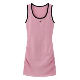 Basic Casual Dresses NXPN Product 2023 Summer Pink Tight Sexy Vest Dress Harajuku Fashion Night Shop Grace 230519