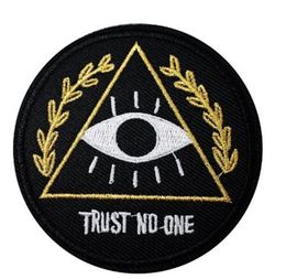 EYE Size:7.7x7.7cm Cloth Patch Embroidered Applique Sewing Clothes Stickers Apparel Accessories Badges