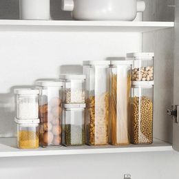 Storage Bottles Kitchen Box Plastic Container Jars For Bulk Cereals Food Preservation Home Organisation Organiser Containers