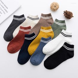 Men's Socks Black White Cotton For Women & Men Casual Funny Calcetines Hombre Meias Homme Male Short Ankle Fashion 2023 Summer
