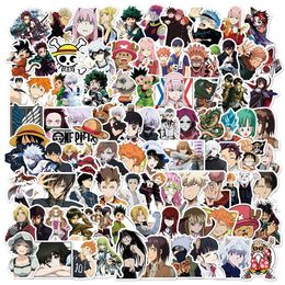 Anime Collection Stickers 100pcs No Repeat Comic Manga Graffiti DIY Paster Luggage Laptop Skateboard Phone Decal Sticker Toy 3 Groups Mix