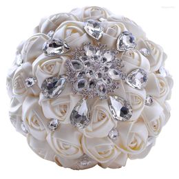 Decorative Flowers Selling 1pc/lot Cream Wedding Bouquets Bridesmaid Bouquet For Decoration