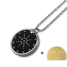 Pendant Necklaces Quantum Necklace 3 Health Care Stones Vintage Jewellery For Women Men With 6 Pieces Anti Emf Mobile Shield Stickers Dh53G