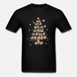 Men's T Shirts Men Funny Shirt Fashion Tshirt Hamsters Bear Christmas Tree Women T-shirt