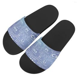 Slippers Stylish Periodic Of Table Chemistry Flats Holiday Casual Waterproof For Women Design Anti-slip Open Toe Luxury Sandals