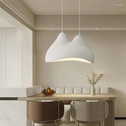 Pendant Lamps Nordic Wabi-Sabi Restaurant Chandelier Designer Living Room LED Decor Homestay Cafe Island Table Lighting Fixtures