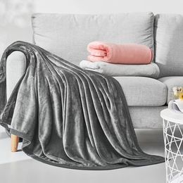 Blankets Adult Fleece Blanket For Bed Stitch Duvet Solid Color Blankets And Bedspreads Soft Quality Plead Cover For Sofa Home Bed Cover 230518