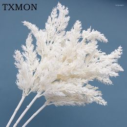 Decorative Flowers Natural Dried Cattail Reed Artificial Plants Wedding Flower Arrangement Accessories DIY Home Living Room Decor Pography