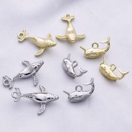 charms Diy jewelry making 50pcs/lot animals cartoon Whale dolphin shape alloy floating locket charms fit earring/garment accessory