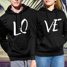 Women's Hoodies Couples Gift Matching Love Pullovers Sweatshirts Womens Valentine Day Classic Pink Clothing Gothic