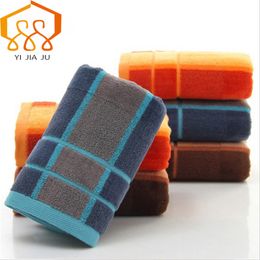 3 Colours 34cm*75cm 100% Cotton Bath Beach Towel Comfortable Soft Cotton Striped Man Thicken Water absorption Face Wash Towel