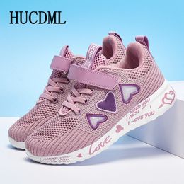 Sneakers Sneakers Shoes for Girls Pink Children Mesh Breathable Casual Kids Sports Shoes Lightweight Cute Walking Tennis Sports for Girls 230520