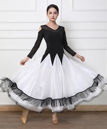 Stage Wear Standard Waltz Ballroom Dancing Dresses Senior Modren Dance Skirt High Quality Competition Dress Women