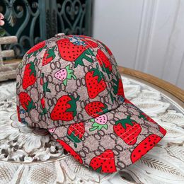 Ball Caps Baseball cap designers hats luxury ball cap Strawberries designs sports style travel running wear hat temperament versatile caps Multiple J230520