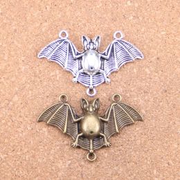 Other 22pcs Charms bat vampire dracula connector 29x47mm Antique Pendants Vintage Bronze Jewelry DIY for bracelet necklace